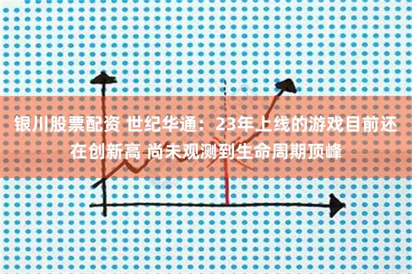 银川股票配资 世纪华通：23年上线的游戏目前还在创新高 尚未观测到生命周期顶峰